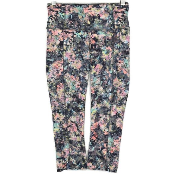 lululemon athletica Pants - lululemon Fast & Free Crop II *Nulux 19" Size 4 in Dappled Daze Multi
